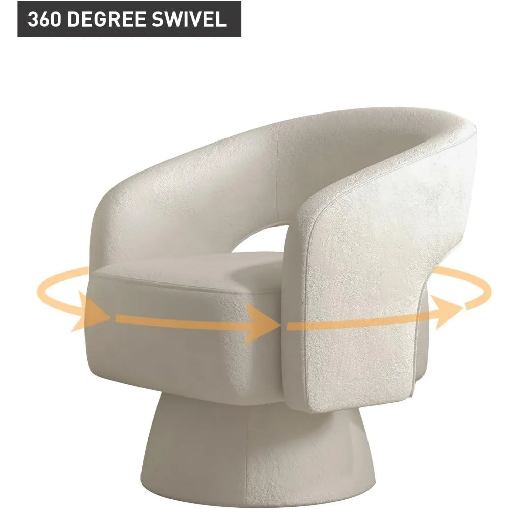 Velvet Accent Armchair 360 Degree