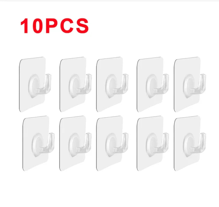 Self-Adhesive Transparent Hooks