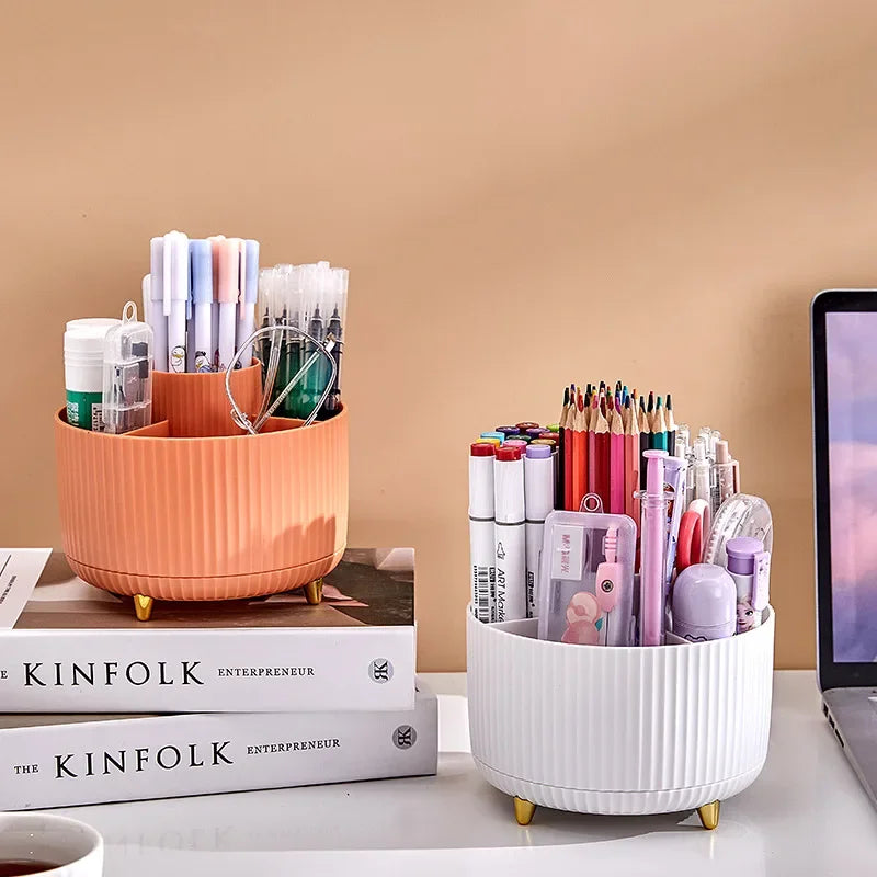 Rotating Pen Holder Desk Stationary Organizer