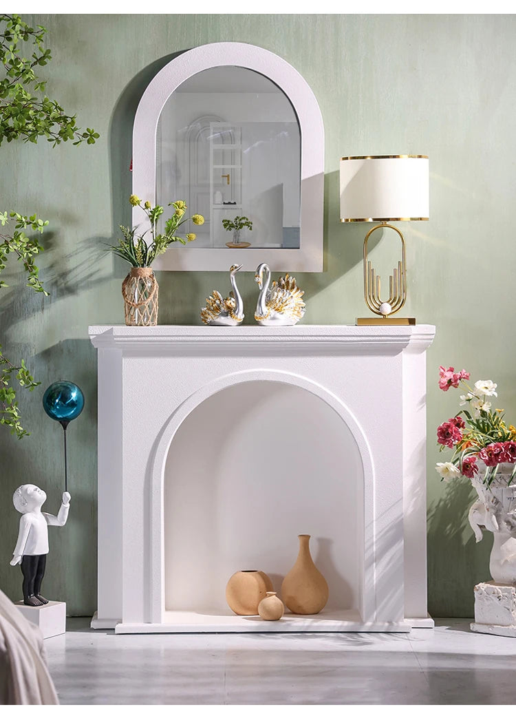 French mantel entrance cabinet