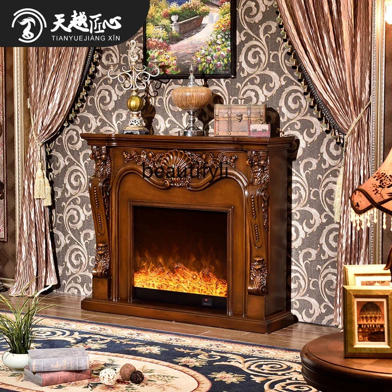 Fireplace 1.3/1 American mantel simulation fire electronic fireplace core household