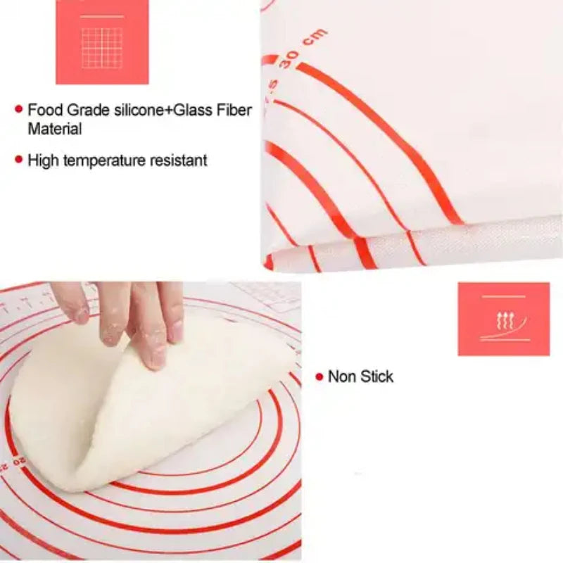 Non-stick Food Grade Silicone Knead Dough Rolling Mat